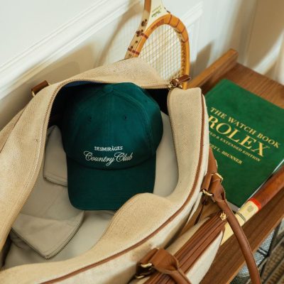 The Country Club Dad Cap – your on & off-court essential in White or Forest Green_ 🎾__#dadcap #cap #vintagecap